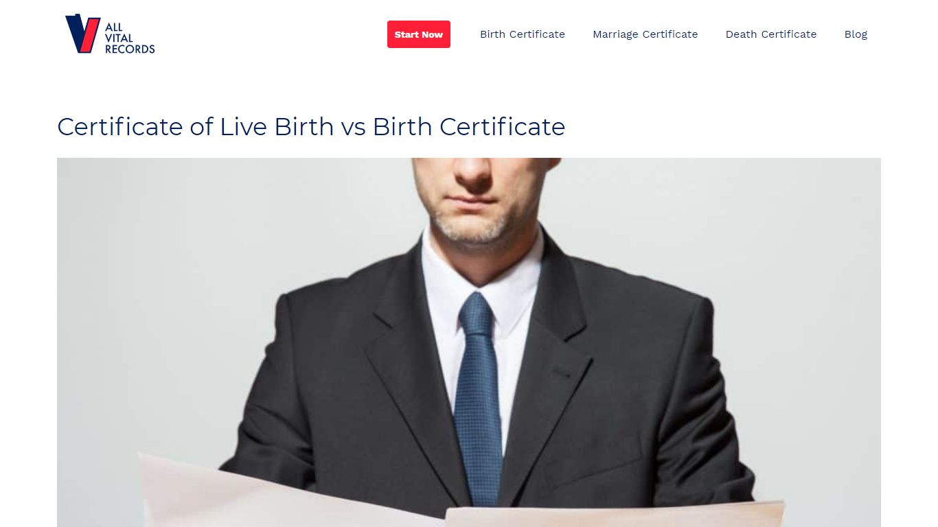 Certificate of Live Birth vs Birth Certificate - All Vital Records